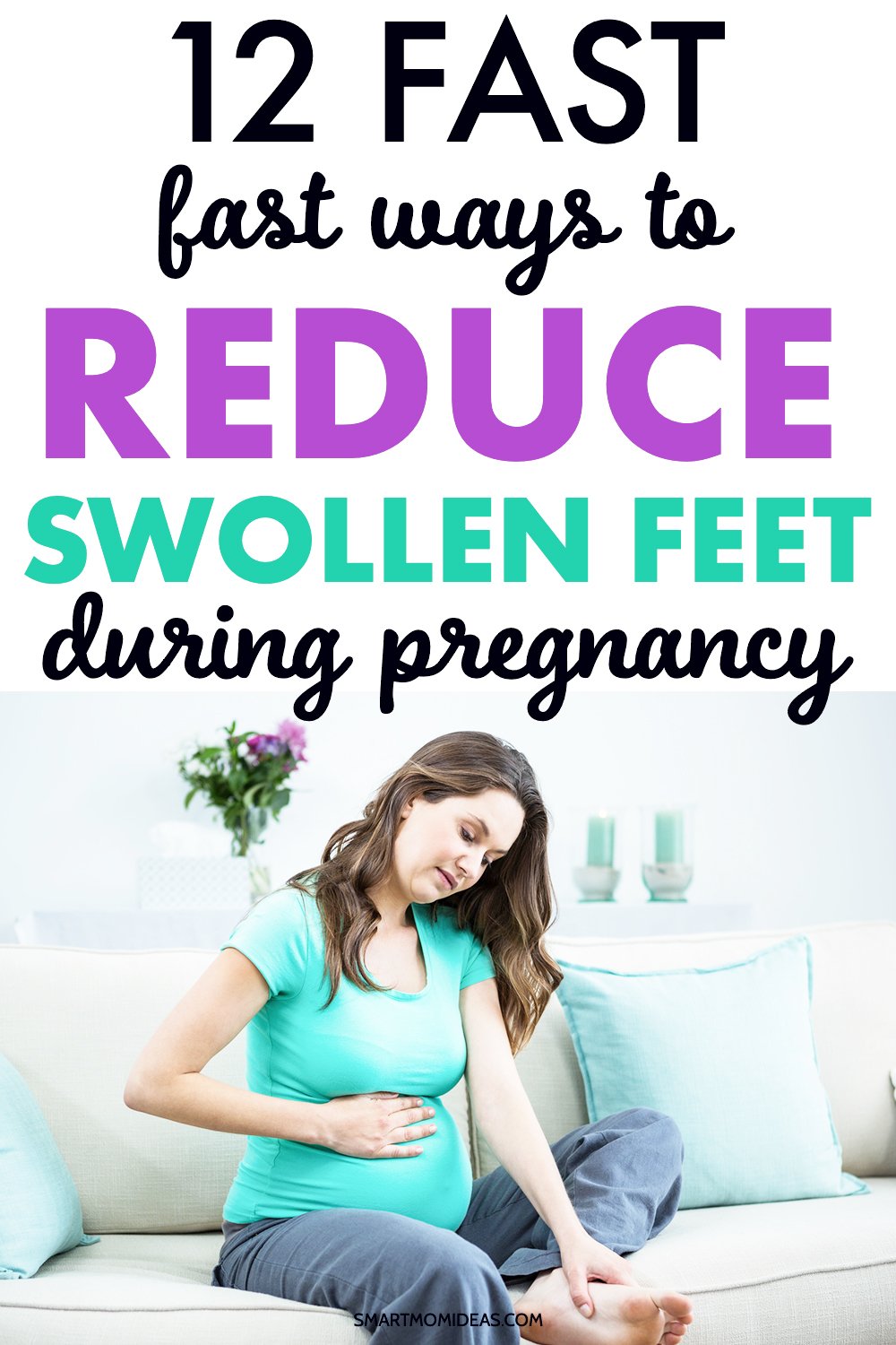how to reduce swelling in feet when pregnant