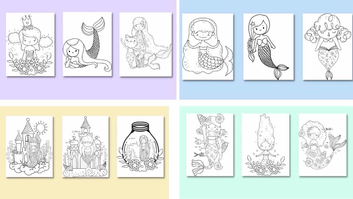 57 FREE Mermaid Coloring Pages for Loads of Fun! (One Mermaid Coloring Page)