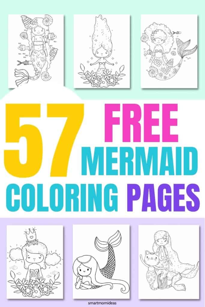 57 FREE Mermaid Coloring Pages for Loads of Fun! (One Mermaid Coloring Page)