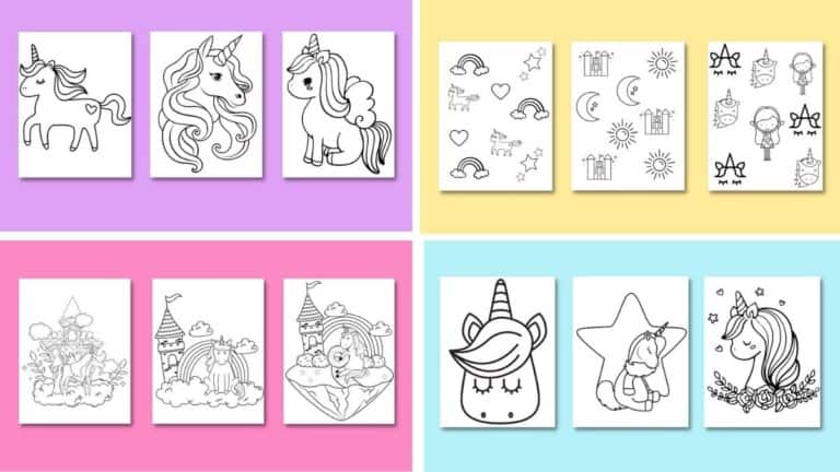 61 FREE Unicorn Coloring Pages for Hours of Fun (Instant Download)