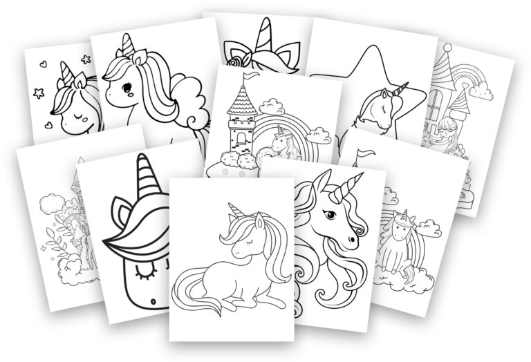 730  Coloring Pages Unicorn Coloring Pages  Free