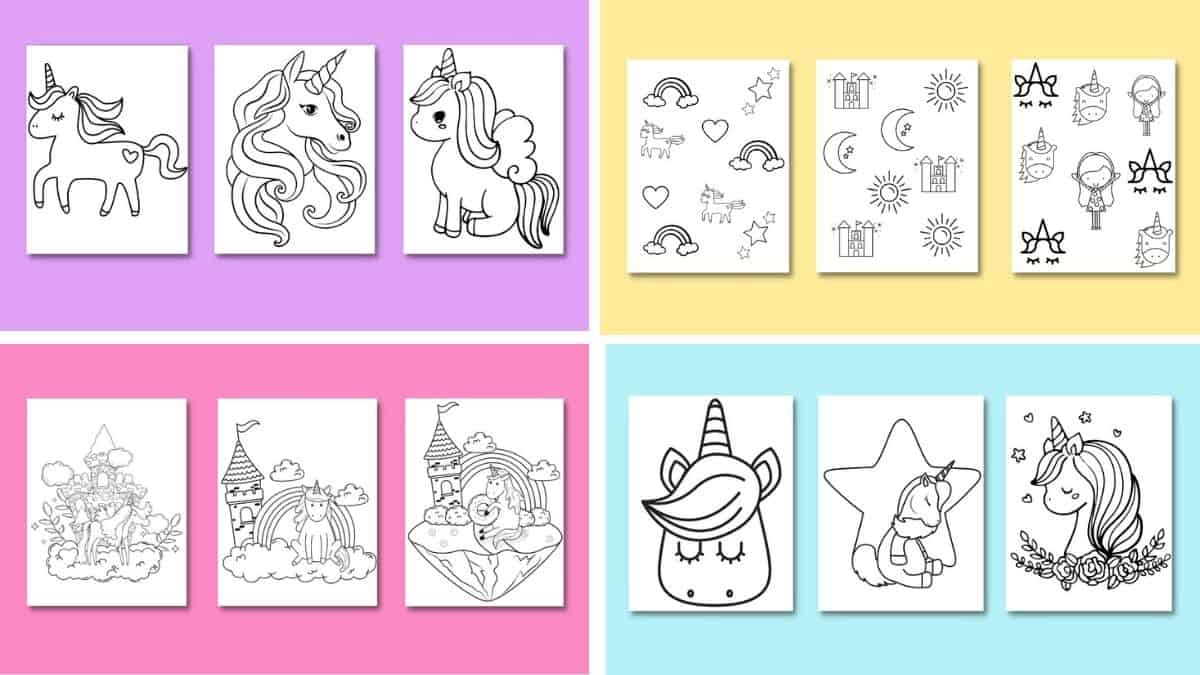 61 FREE Unicorn Coloring Pages for Hours of Fun (Instant Download)