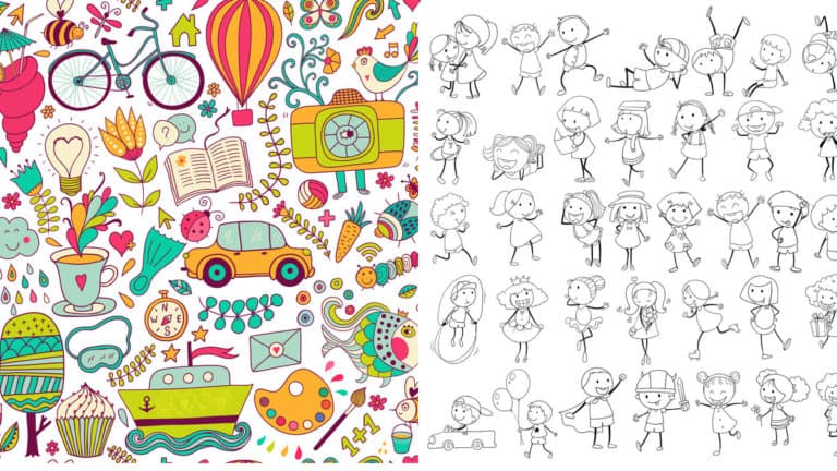 100+ Easy Doodles to Draw (for Journals, Kids, and More)