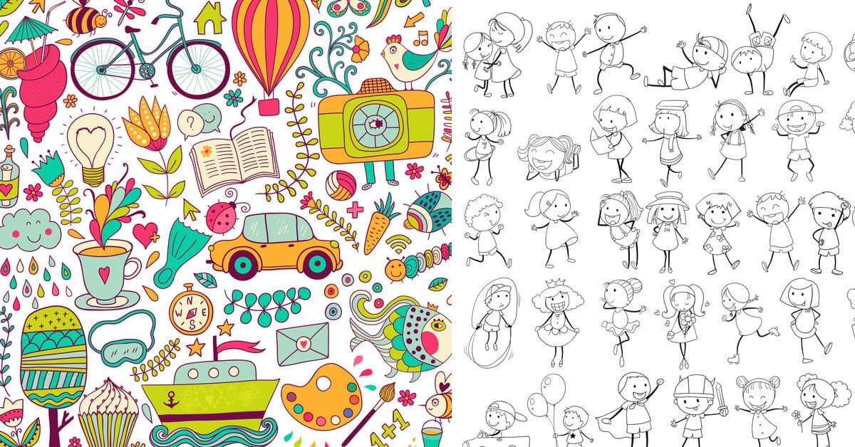 100+ Easy Doodles to Draw (for Journals, Kids, and More) | Smart Mom Ideas